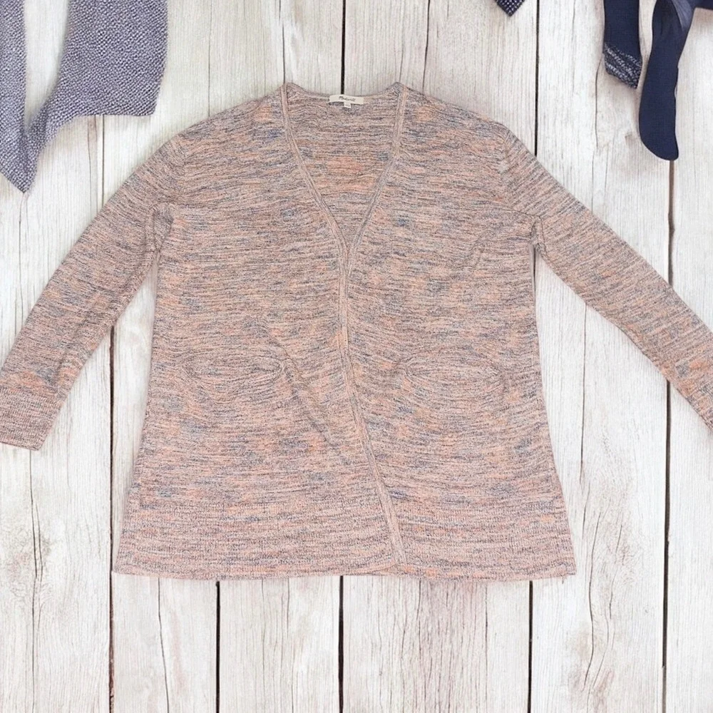 Madewell Women’s Summer Marled Ryder Cotton Blend Open Cardigan Sweater Size XS - Picture 3 of 8